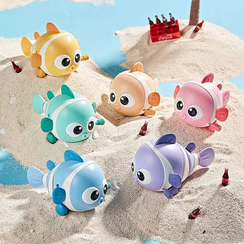Floating Wind-Up Bath Toys for Kids – Safe Non-Toxic Swimming Fish | Fun Screen-Free Playtime & Stress-Free Bathing | 3+ years (7 Pcs))