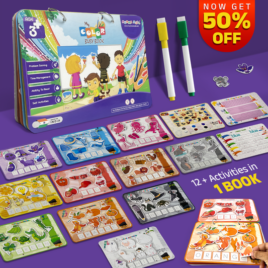 My Color Busy Book – Educational Activity Book for Kids Age 3–6 | Screen-Free Learning, Color Recognition & Creativity Booster