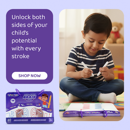 Left & Right Brain Activity Book – Build Focus, Creativity & Hand Coordination for Kids