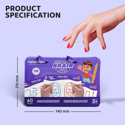 Left & Right Brain Activity Book – Build Focus, Creativity & Hand Coordination for Kids