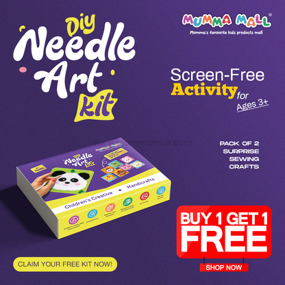 Needle Art Kit – DIY Creative Craft Set for Kids (Ages 3+) | Boosts Creativity, Focus & Hand-Eye Coordination