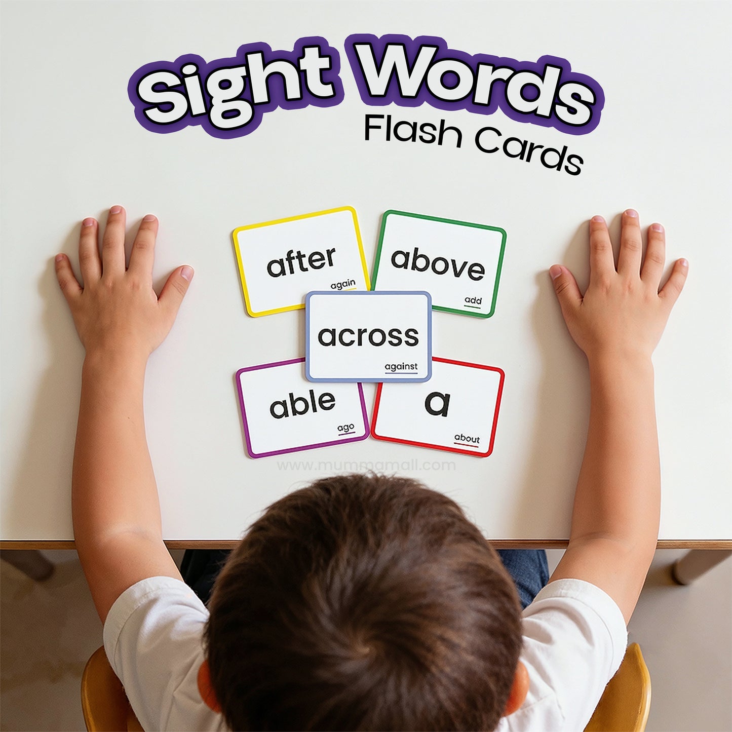 Sight Word Cards for Kids – English Reading Practice, Vocabulary Building & Early Learning Cards for Ages 3+
