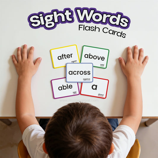Sight Word Cards for Kids – English Reading Practice, Vocabulary Building & Early Learning Cards for Ages 3+