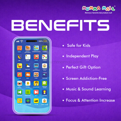 Mini Genius Phone™ – Interactive Learning Toy for Kids (Age 2+)