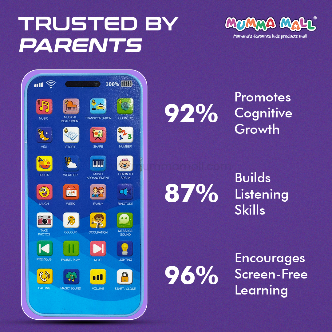 Mini Genius Phone™ – Interactive Learning Toy for Kids (Age 2+)