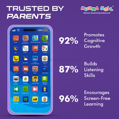 Mini Genius Phone™ – Interactive Learning Toy for Kids (Age 2+)