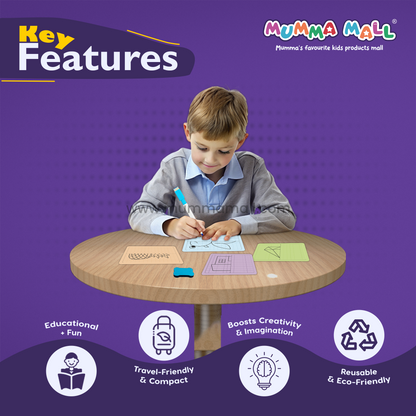 Grid Drawing Practice Sheets for Kids – Step-by-Step Copy-the-Picture Activity by Mumma Mall | Screen-Free Fun to Boost Focus & Hand-Eye Coordination