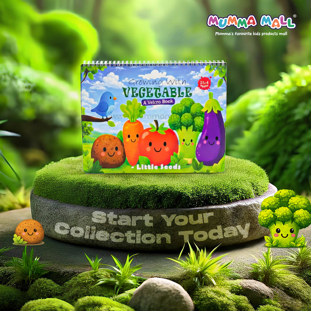 VeggieBuddy™ Reusable Velcro Activity Book – Hands-On Preschool Learning