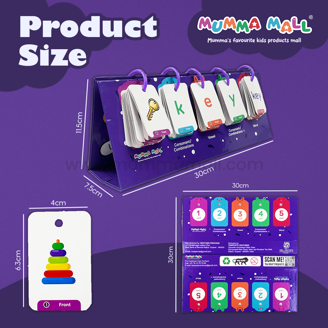 Complete flash card set with 129 cards and portable storage box