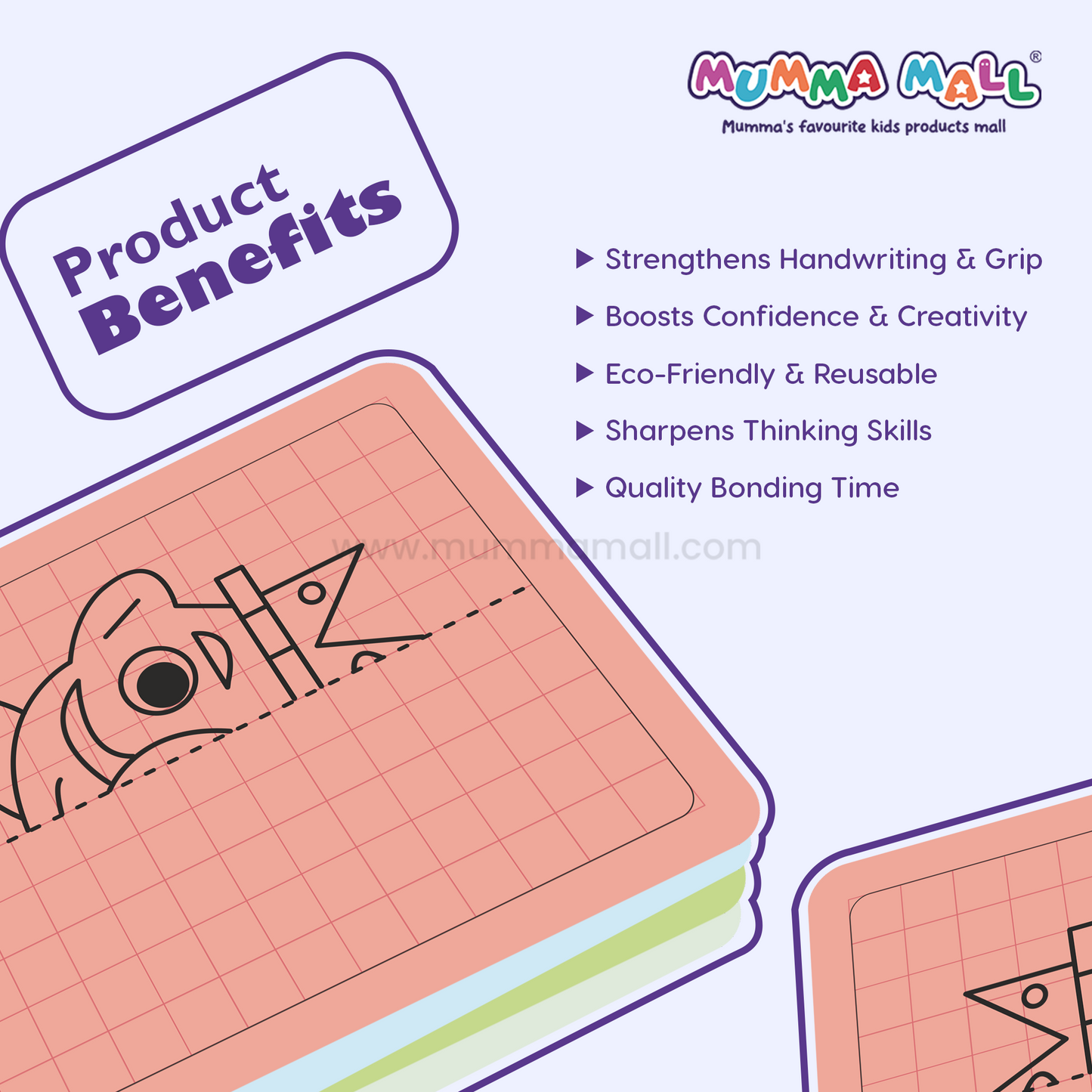 Grid Drawing Practice Sheets for Kids – Step-by-Step Copy-the-Picture Activity by Mumma Mall | Screen-Free Fun to Boost Focus & Hand-Eye Coordination