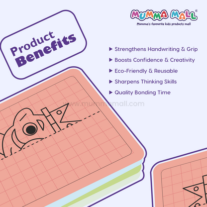 Grid Drawing Practice Sheets for Kids – Step-by-Step Copy-the-Picture Activity by Mumma Mall | Screen-Free Fun to Boost Focus & Hand-Eye Coordination