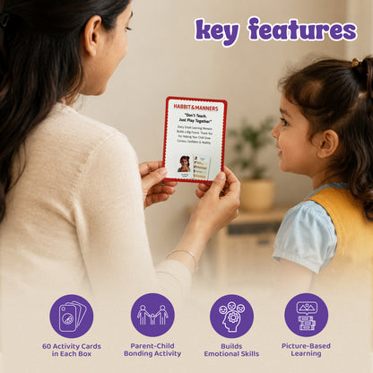 Picture cards 60 Flash Cards for Kids | Social Emotional Learning, Logic Builder & Smart Solver Play Cards