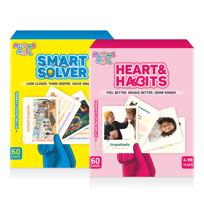 Picture cards 60 Flash Cards for Kids | Social Emotional Learning, Logic Builder & Smart Solver Play Cards