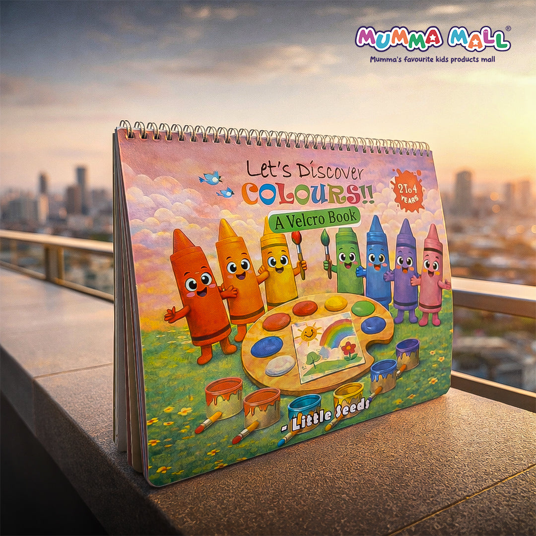 Colours Sorting & Matching Velcro Learning Book for Kids (Ages 2–4) with Reusable Peel-and-Stick Activities