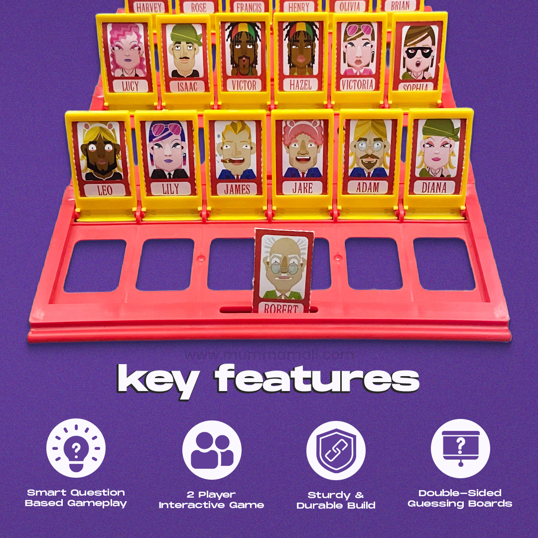 “Guess Who I Am? – Classic Face Identification Board Game for Kids”