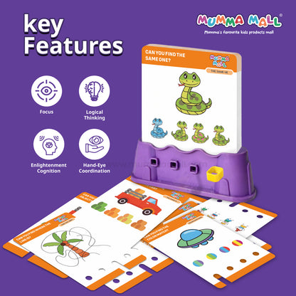 Match Key™ & Unlock Brain with Logical Cards – 72 Challenge Cards With 1 Key