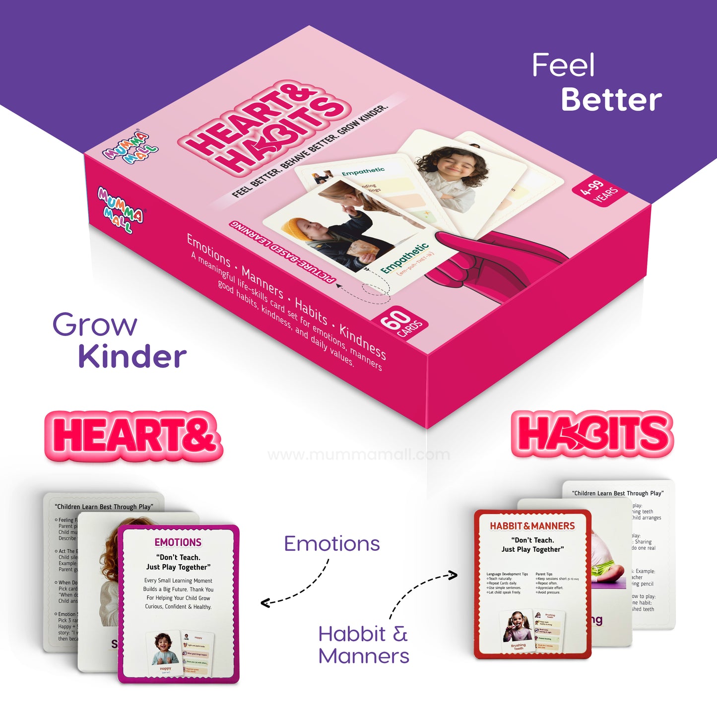 Picture cards 60 Flash Cards for Kids | Social Emotional Learning, Logic Builder & Smart Solver Play Cards