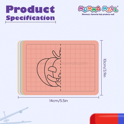 Grid Drawing Practice Sheets for Kids – Step-by-Step Copy-the-Picture Activity by Mumma Mall | Screen-Free Fun to Boost Focus & Hand-Eye Coordination