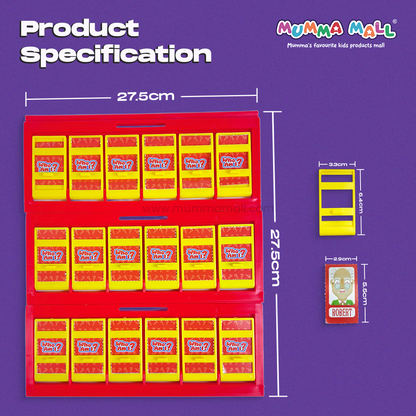 “Guess Who I Am? – Classic Face Identification Board Game for Kids”