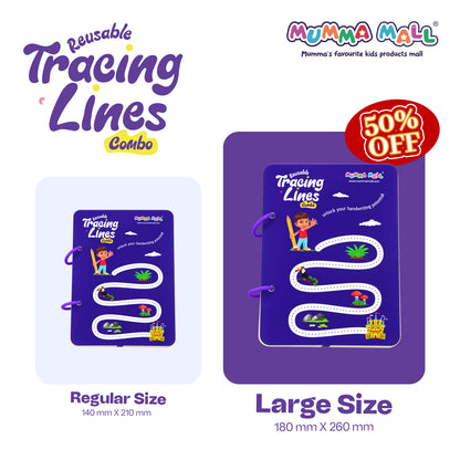 68 Pages Reusable Tracing Line book to improve HAND WRITING For kids + (FREE Learning 2000+ pages PDF worksheet for kids📚 )