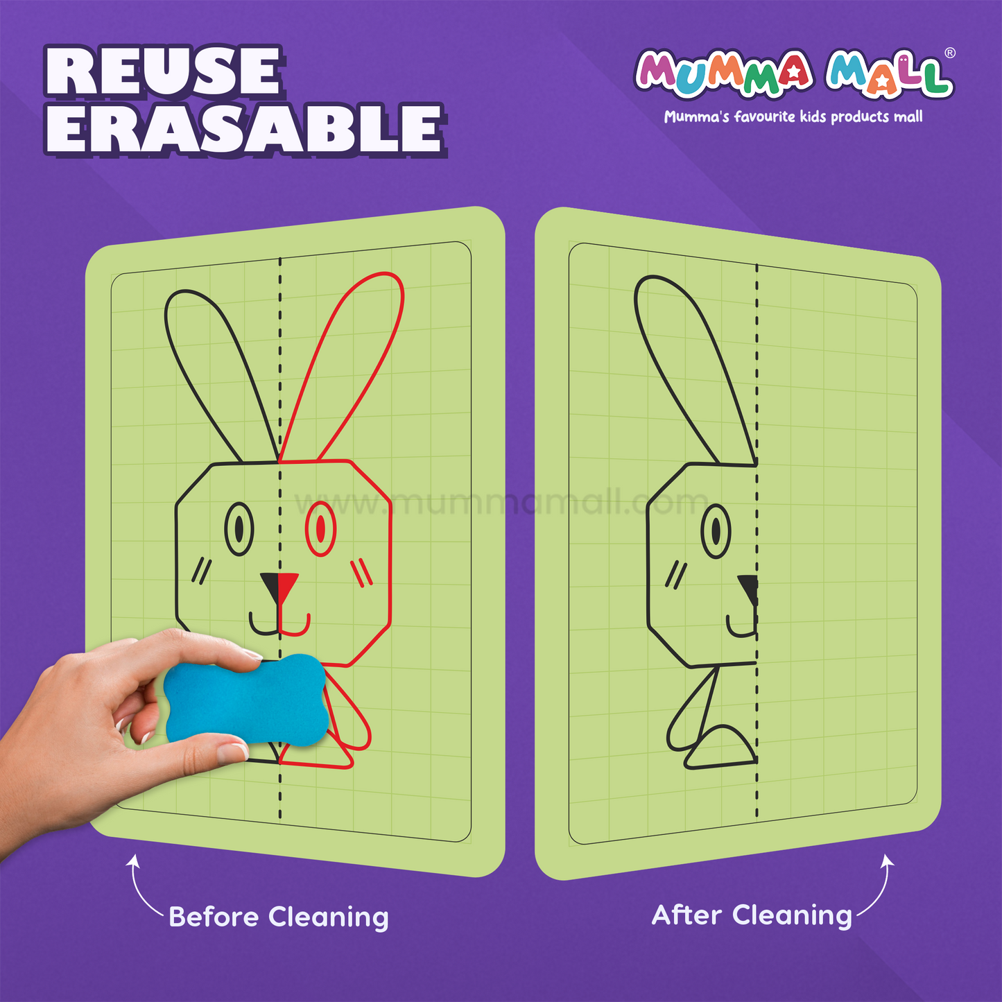 Grid Drawing Practice Sheets for Kids – Step-by-Step Copy-the-Picture Activity by Mumma Mall | Screen-Free Fun to Boost Focus & Hand-Eye Coordination