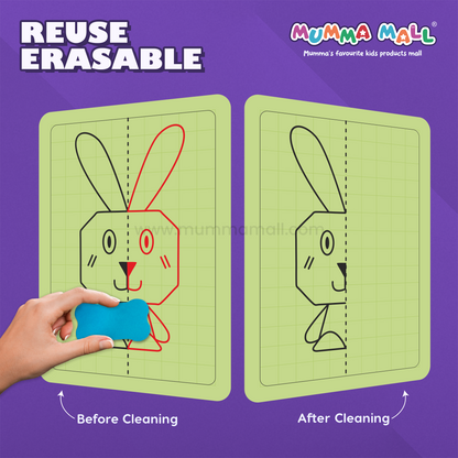 Grid Drawing Practice Sheets for Kids – Step-by-Step Copy-the-Picture Activity by Mumma Mall | Screen-Free Fun to Boost Focus & Hand-Eye Coordination