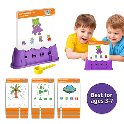 Match Key™ & Unlock Brain with Logical Cards – 72 Challenge Cards With 1 Key