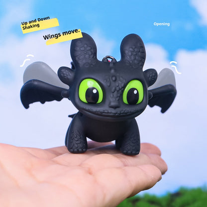 🔥 Black Blaze Dragon™ Keychain