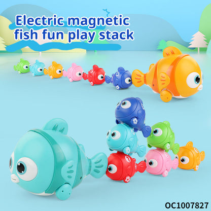 Floating Wind-Up Bath Toys for Kids – Safe Non-Toxic Swimming Fish | Fun Screen-Free Playtime & Stress-Free Bathing | 3+ years (7 Pcs))
