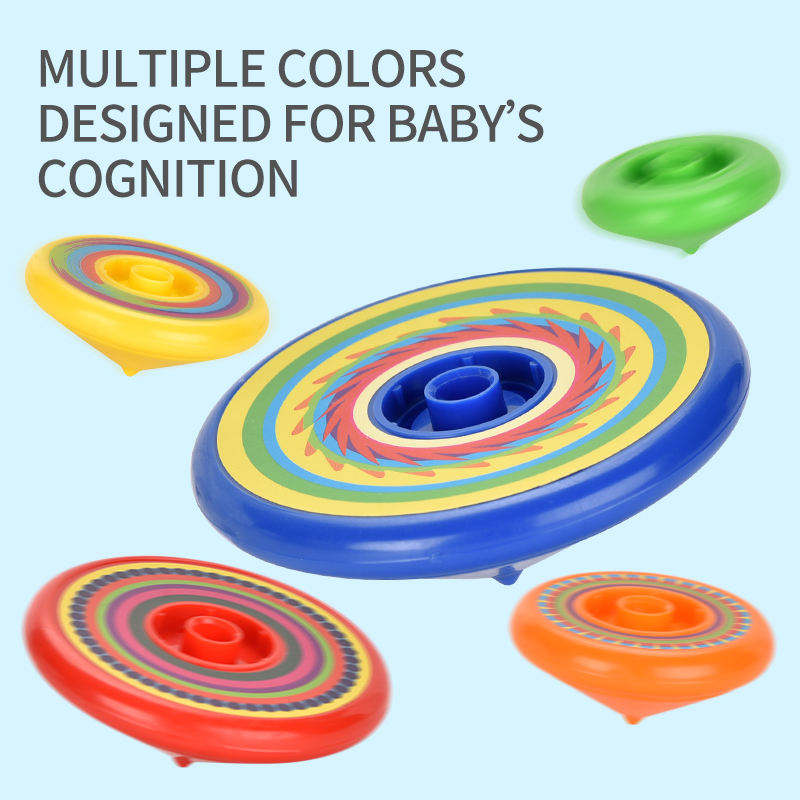 Kids Rainbow Spin & Stack Montessori Learning Toy