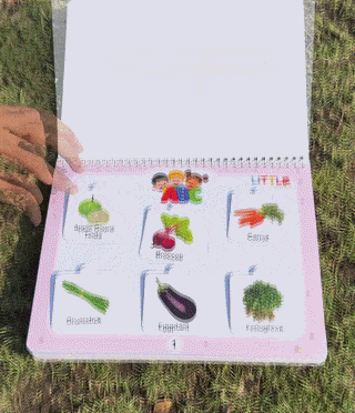 VeggieBuddy™ Reusable Velcro Activity Book – Hands-On Preschool Learning