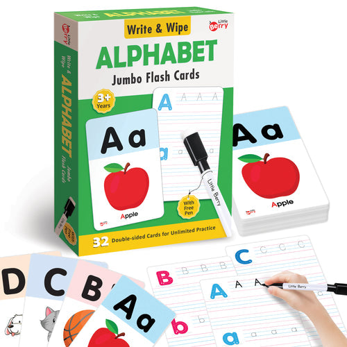 Alphabet-Wipe and Clean Flash Cards