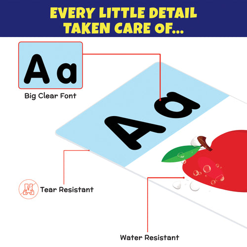 Alphabet-Wipe and Clean Flash Cards