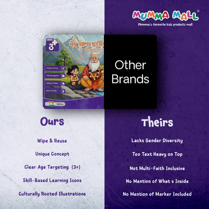 Mera Pehla Dharmik Safar – Interactive Busy Book for Kids to Learn Hindu Culture, Gods & Festivals (Screen-Free Learning)