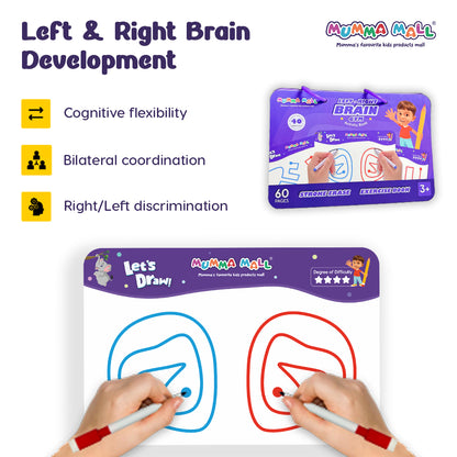 Left & Right Brain Activity Book – Build Focus, Creativity & Hand Coordination for Kids