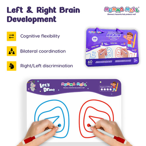 Left & Right Brain Activity Book – Build Focus, Creativity & Hand Coordination for Kids