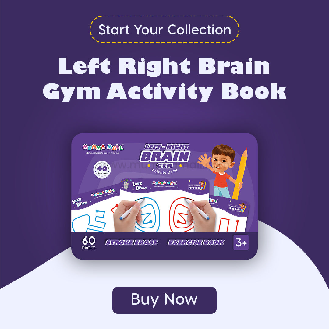 Left & Right Brain Activity Book – Build Focus, Creativity & Hand Coordination for Kids