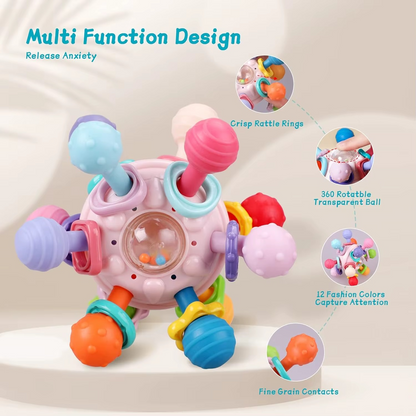 👶 Sensory Orbit Ball | Baby Teething Ball with Rattle - Best teether of 2026