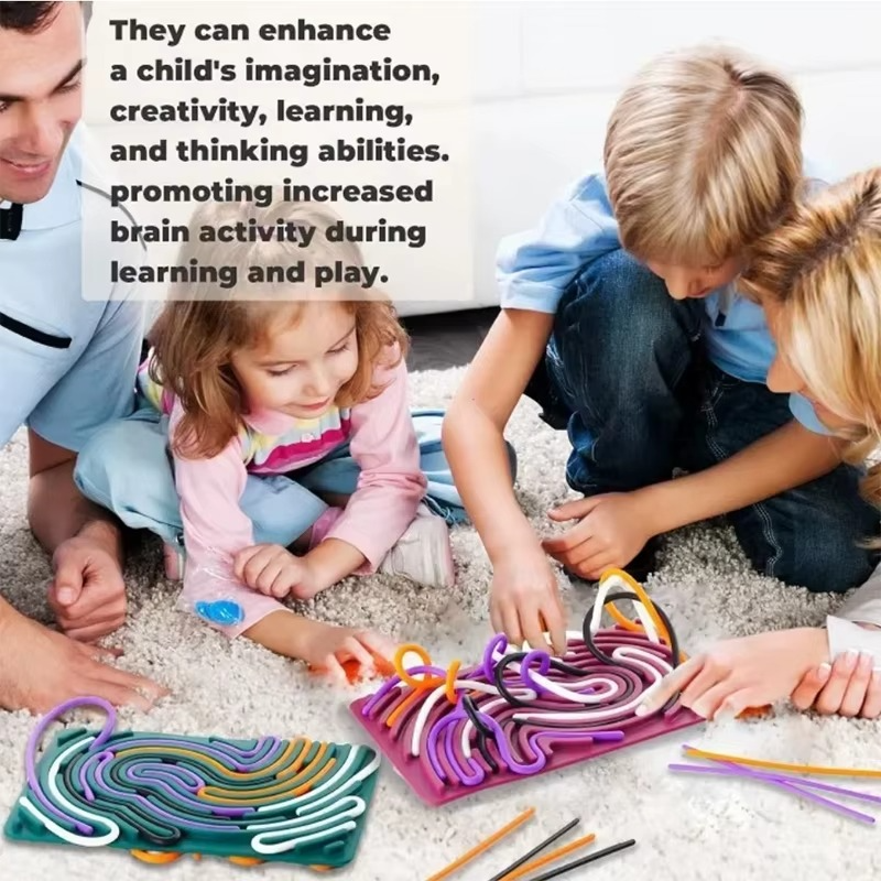 🖐️ Little Genius Silicone Busy Board 🧠 Color Learning + Sensory Play