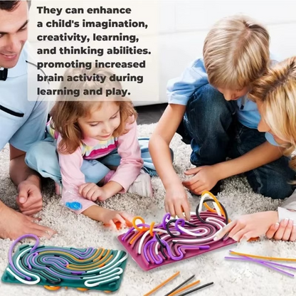 🖐️ Little Genius Silicone Busy Board 🧠 Color Learning + Sensory Play