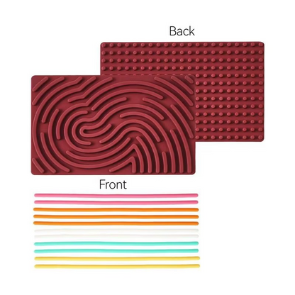 🖐️ Little Genius Silicone Busy Board 🧠 Color Learning + Sensory Play