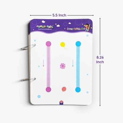 Mumma Mall - Reusable Tracing Book With 68 Pages + FREE Learning 2000+ pages PDF worksheet for kids📚