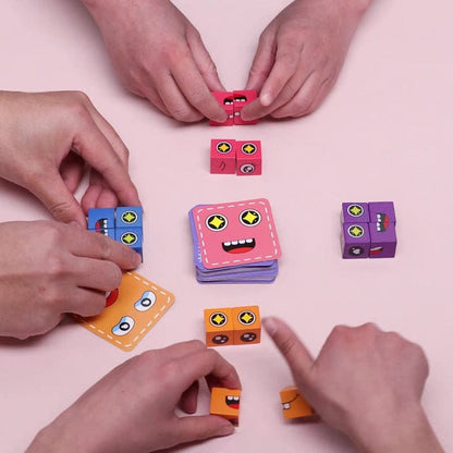 Face Change Rubiks Cube Wooden