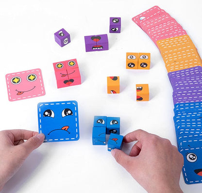 Face Change Rubiks Cube Wooden