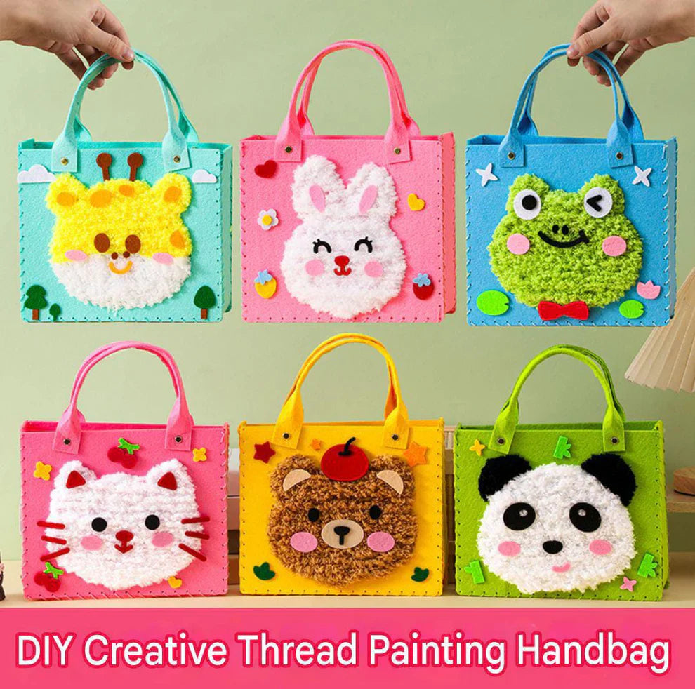 DIY Felt Handbag Craft Kit – Safe, Durable & Screen-Free Creative Activity | Fun Tote Bag Hobby & Perfect Gift for All Ages