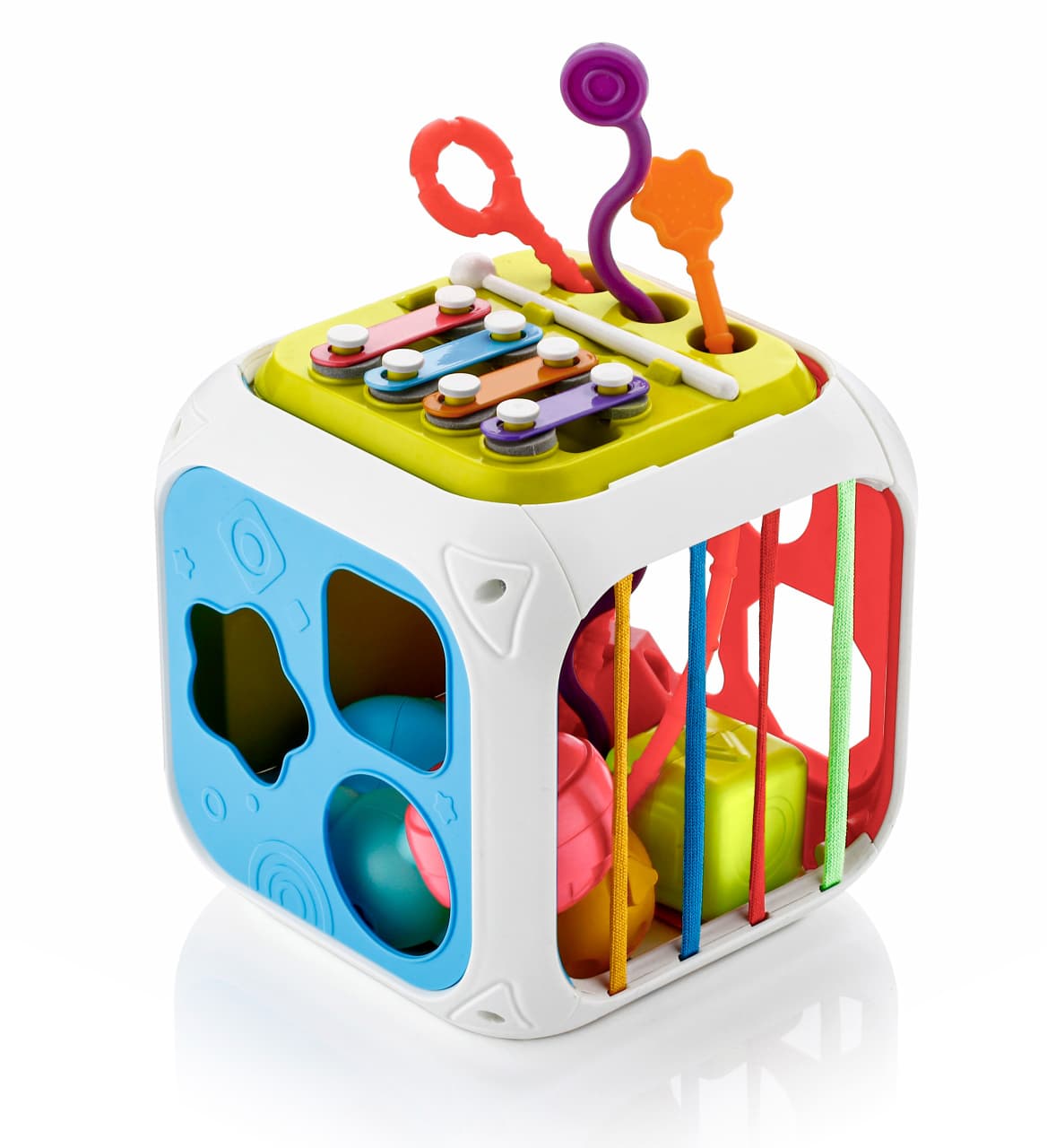 🧠 7-in-1 Smart Shape Sorting Cube 🎨 | Early Learning Activity Toy