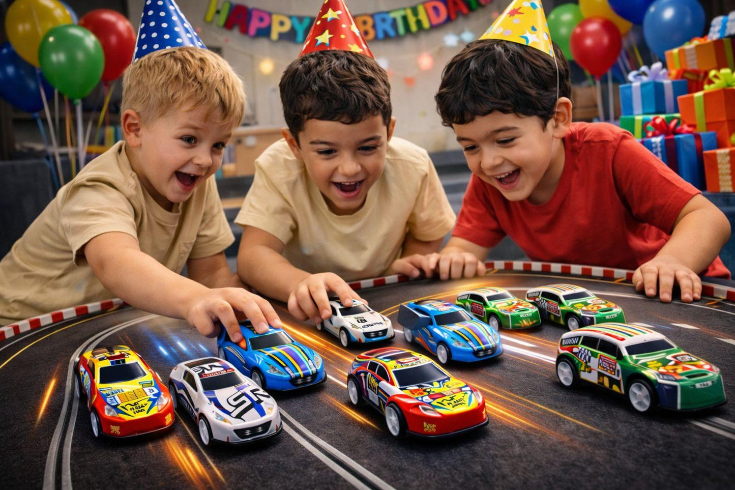 Mini Metal Racing Car Set for Kids | 10 Pcs Pull Back Sports Car Collection