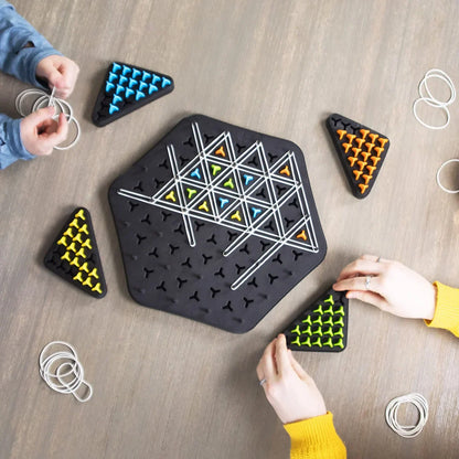 (70% OFF) Triangle shape rubber game!! 2-4 player game (NEWLY LAUNCHED) - Boost Cognitive Skills & Fun for Kids and adults