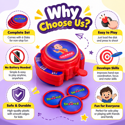 Exciting hand disk shooter toys game set for kids
