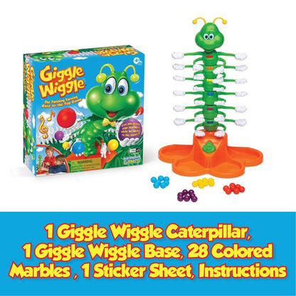 Dancing Caterpillar Marble Game — Hand-Eye Coordination Family Toy, 2-4 Players